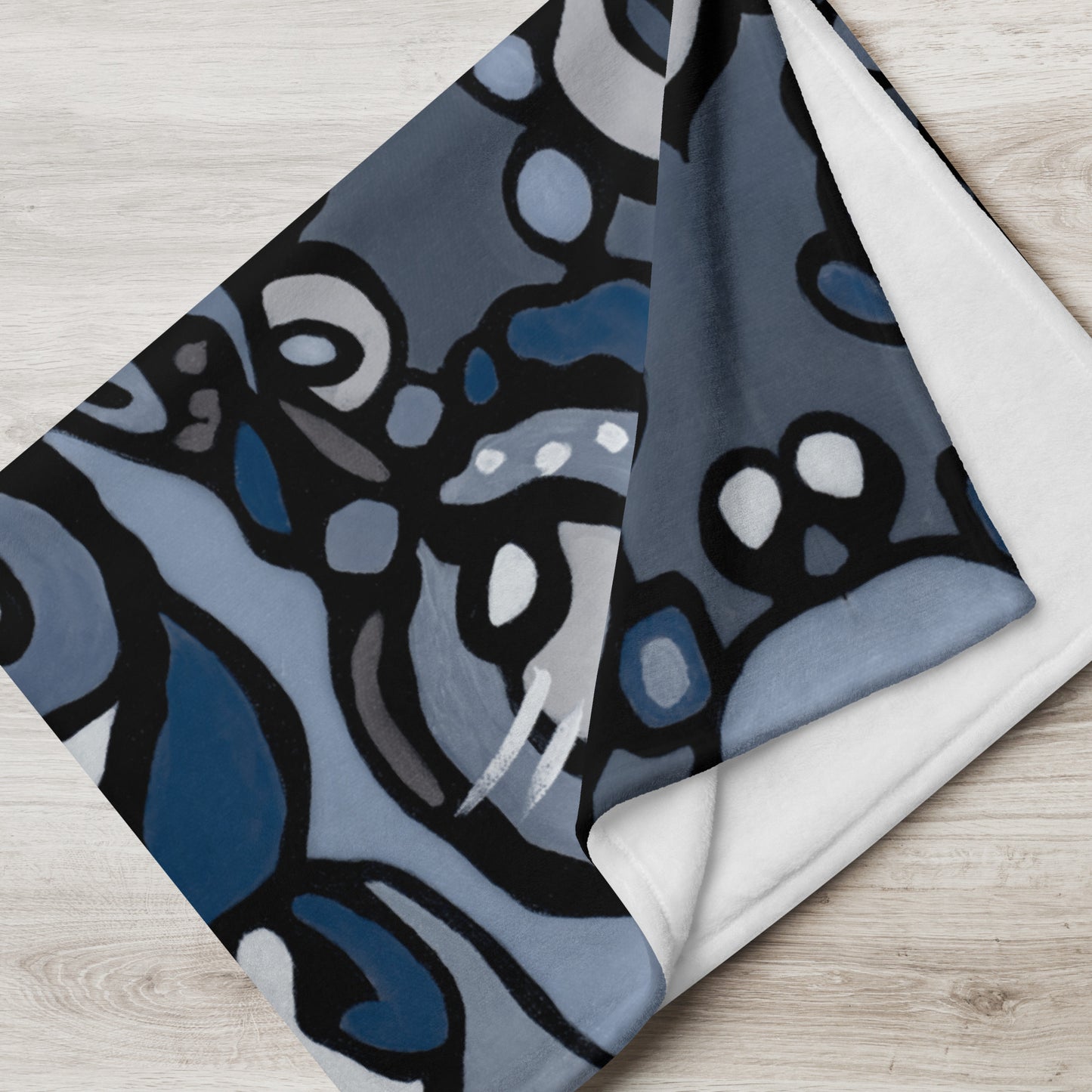 Z-Street, Blue Throw Blanket