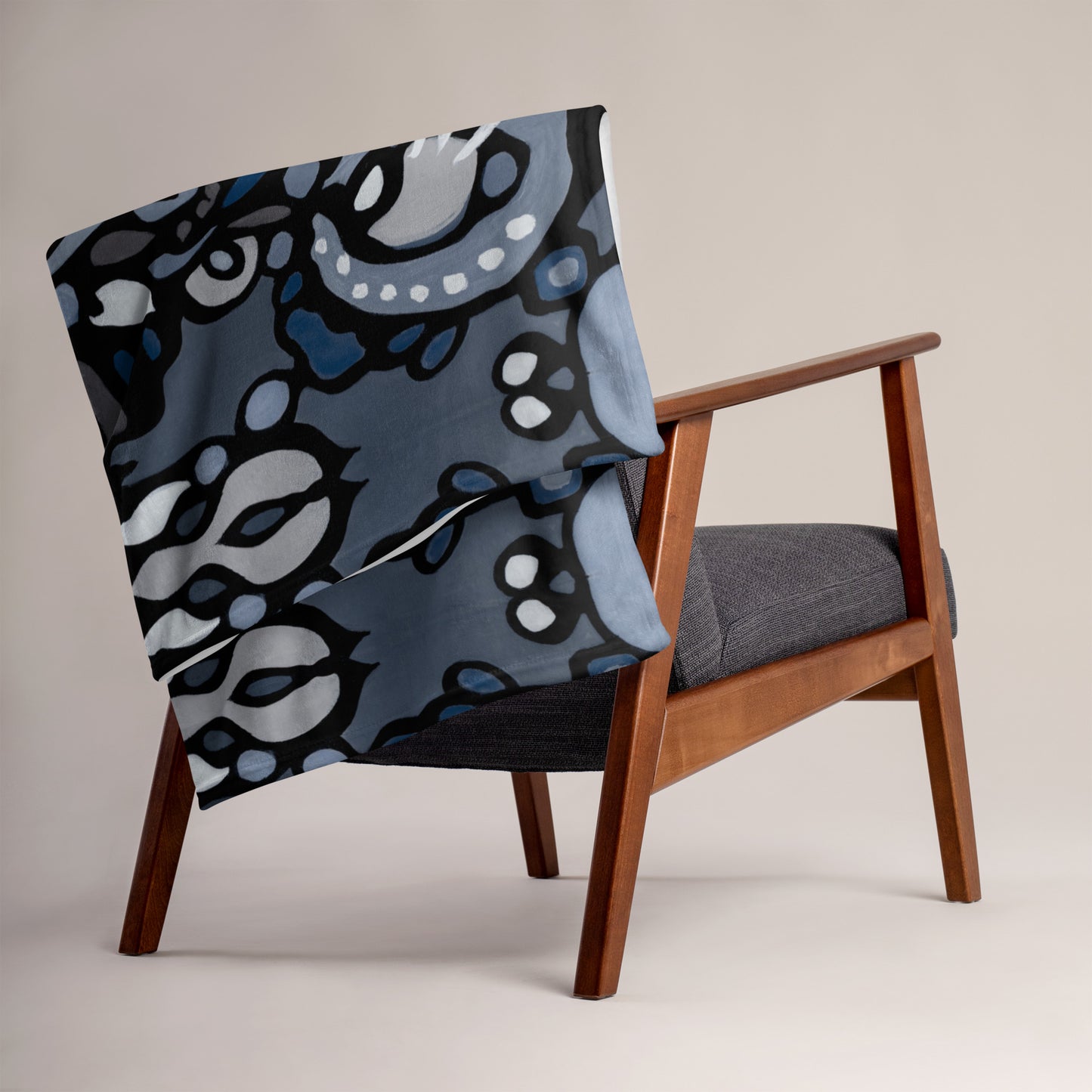 Z-Street, Blue Throw Blanket