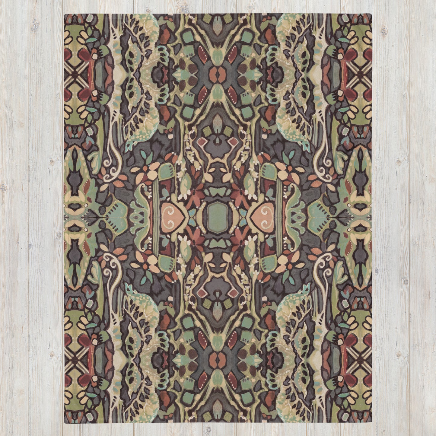 Wild Floret Throw Blanket