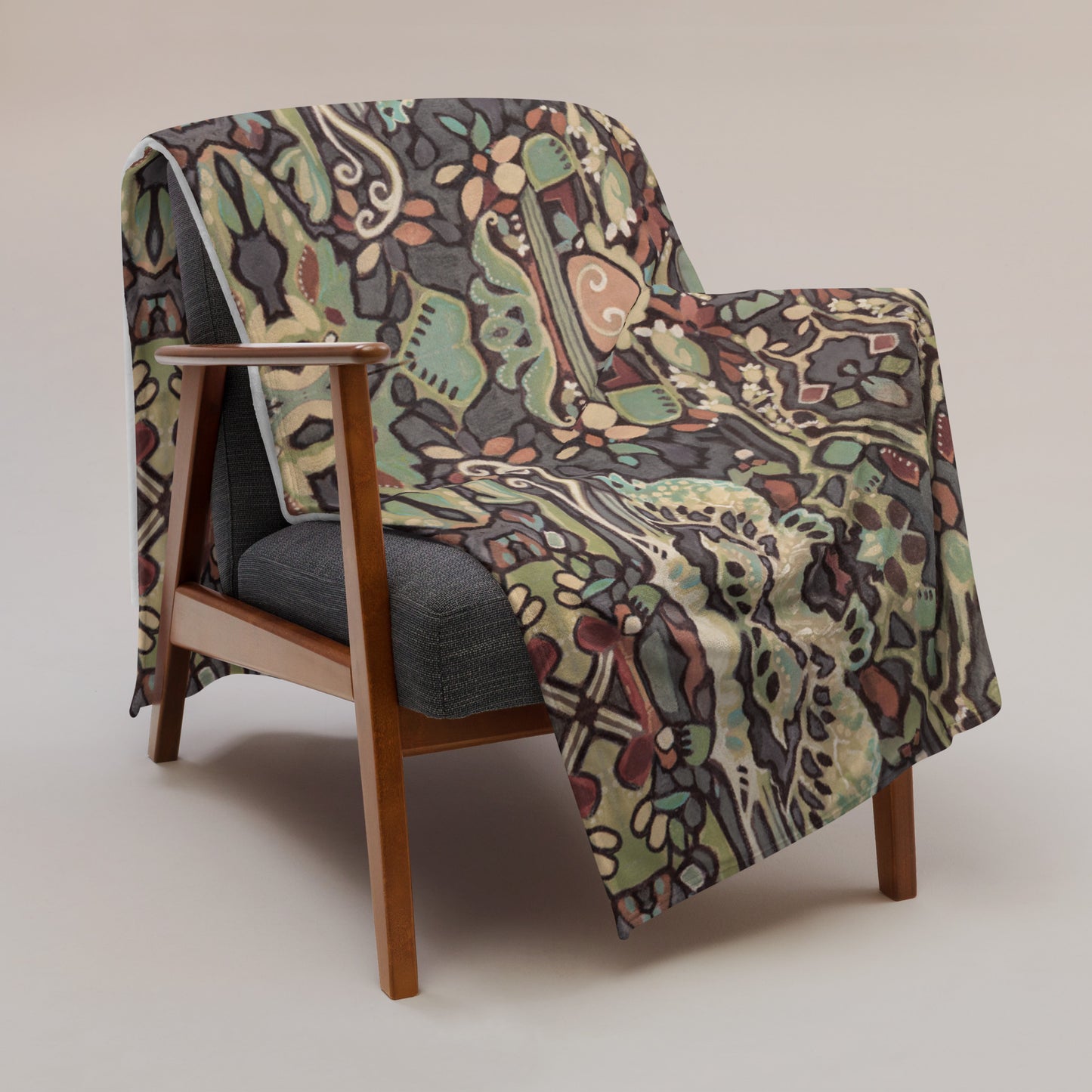 Wild Floret Throw Blanket