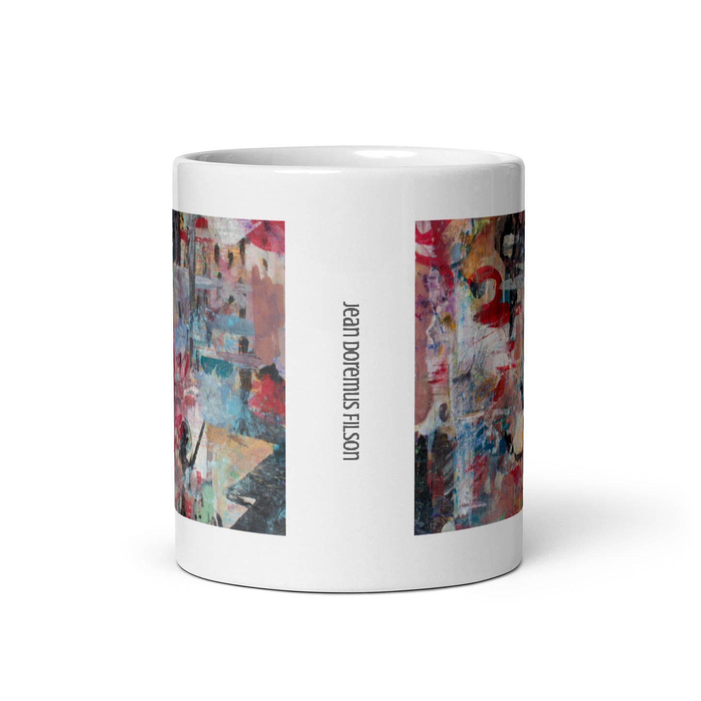Rag Time, White glossy mug