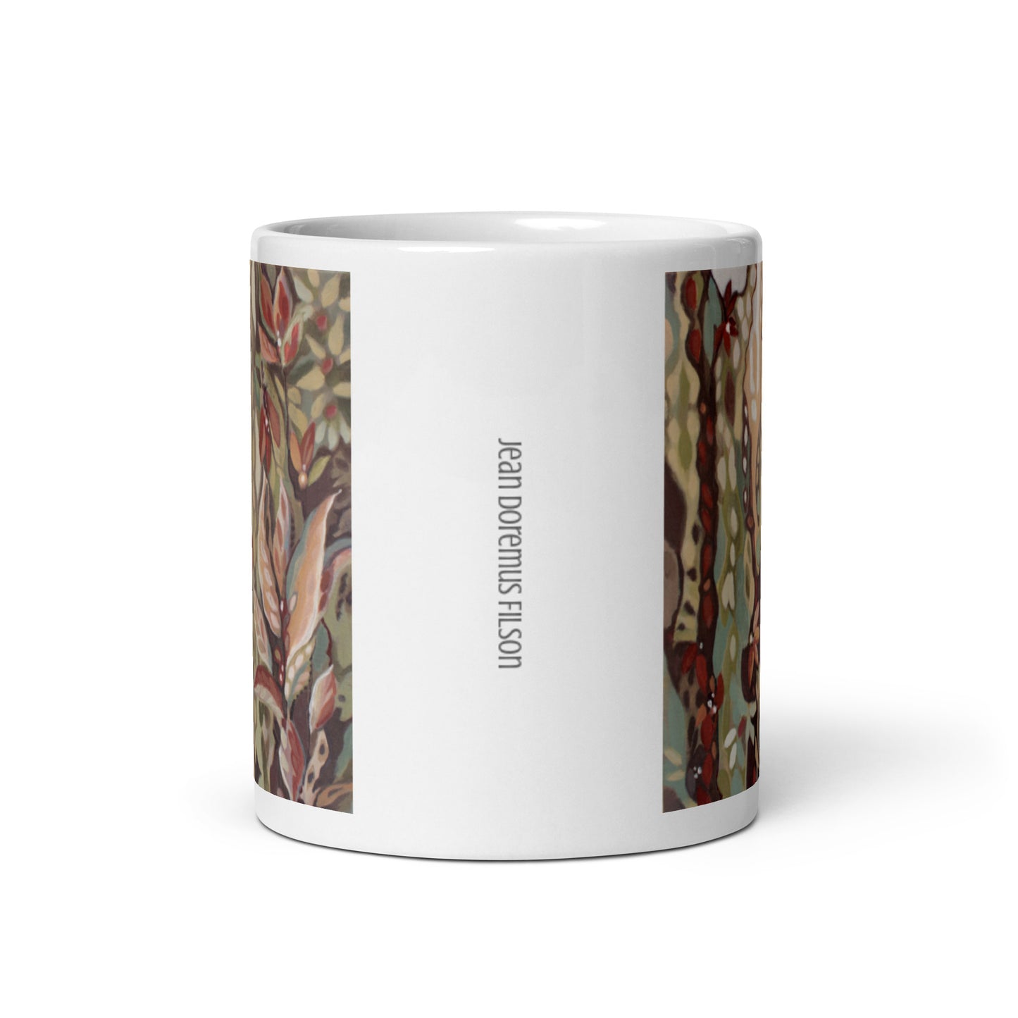Off the Ground, White glossy mug