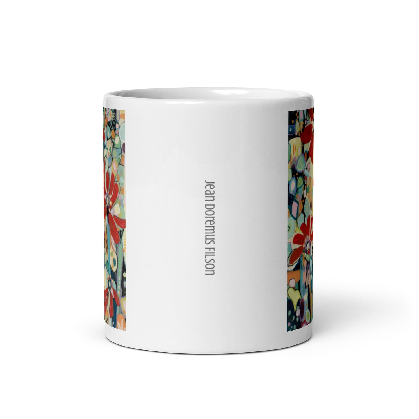 Reckless Succulent, White glossy mug