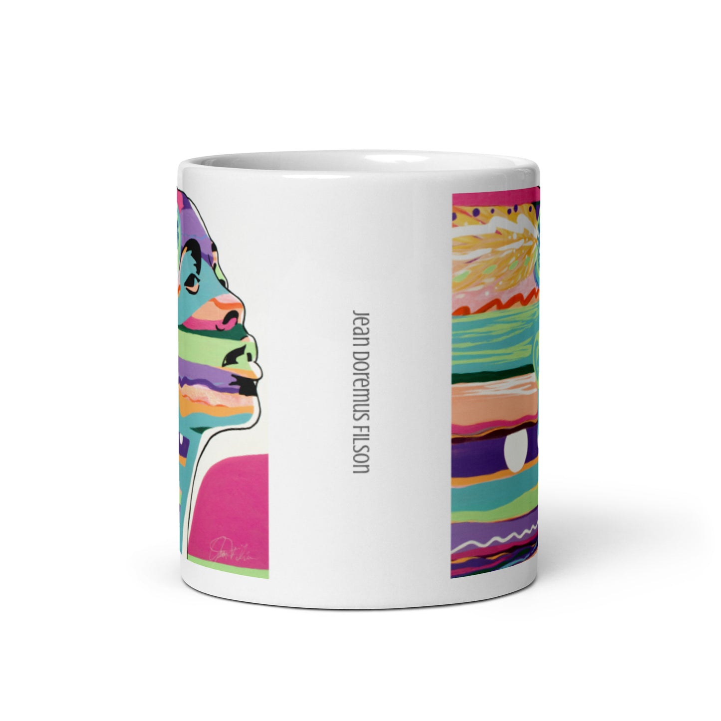 Free Spirit, White glossy mug