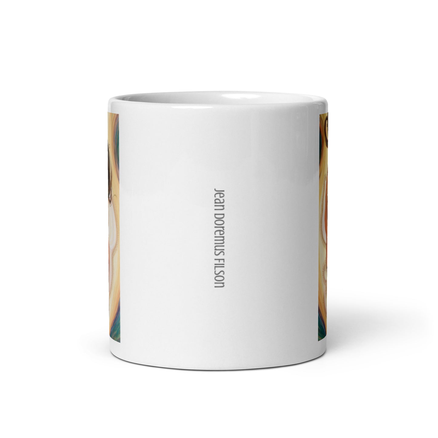 Light you up, White glossy mug