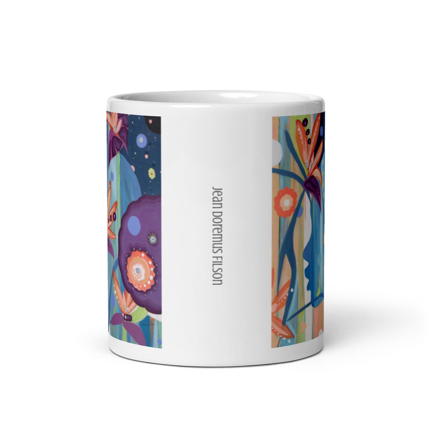 The Introvert, White glossy mug