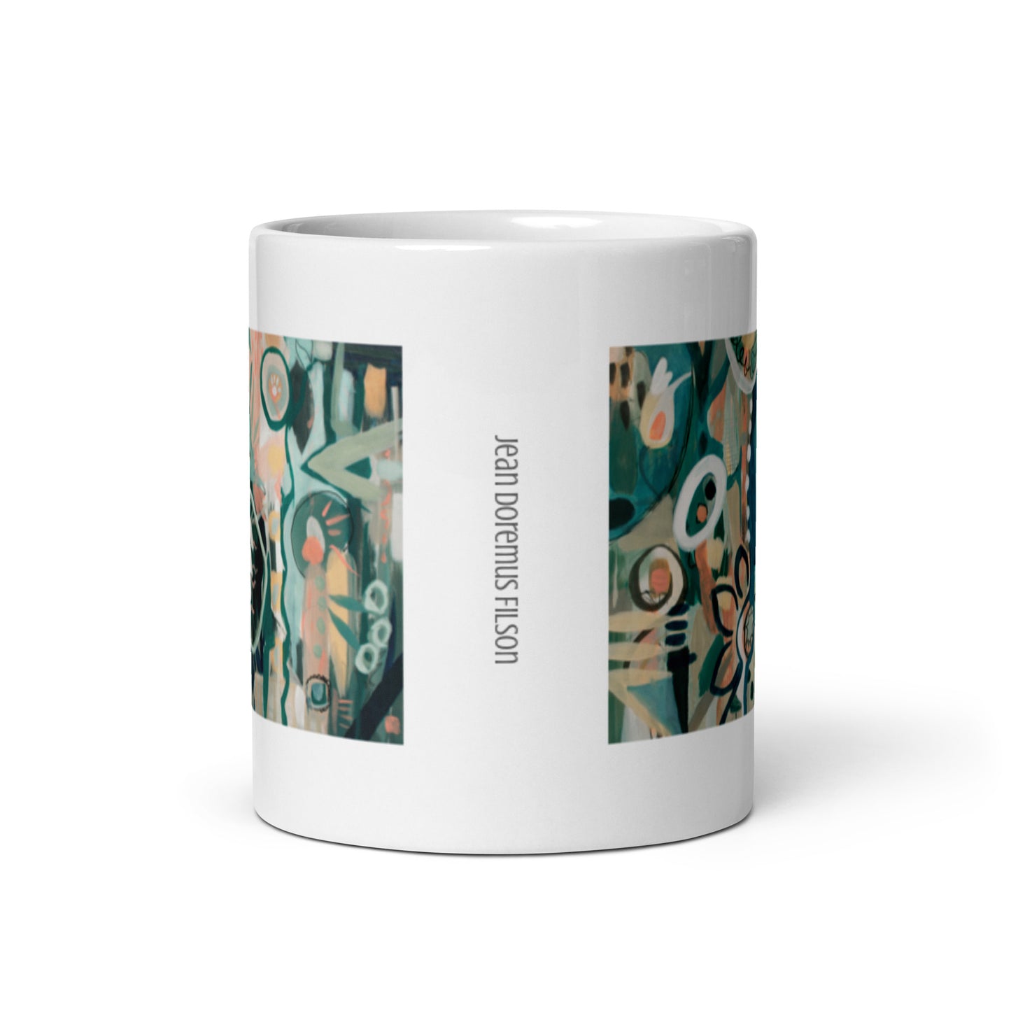 In Lieu of Flowers, 2-3 White glossy mug
