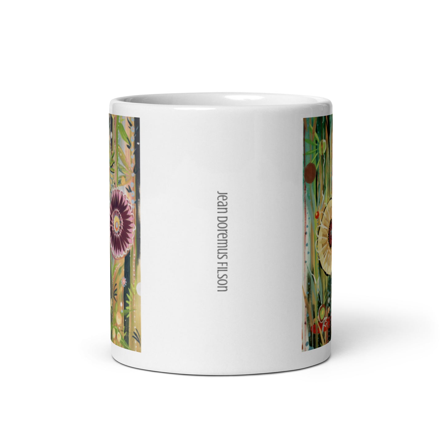 Bling, White glossy mug