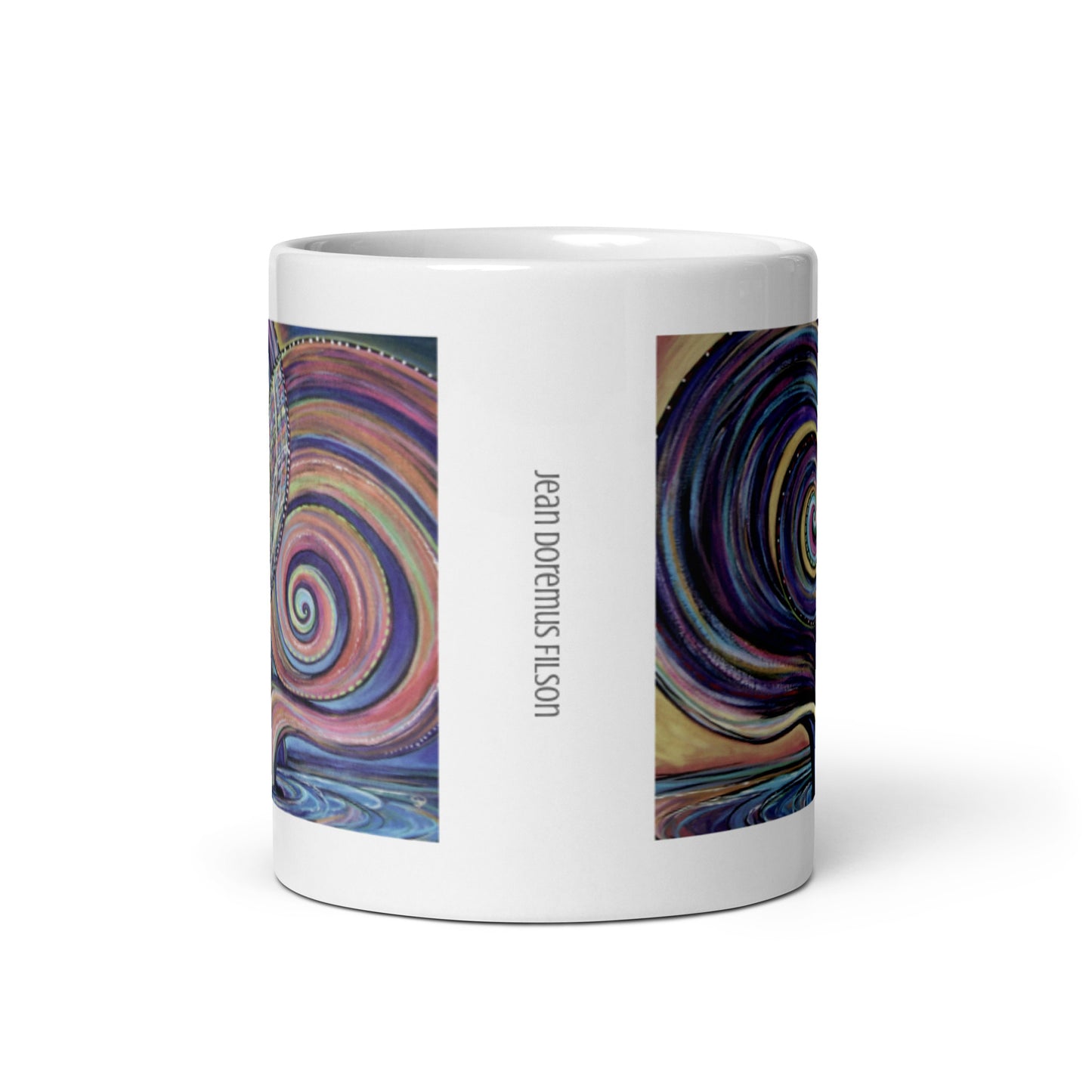 Fish, White glossy mug
