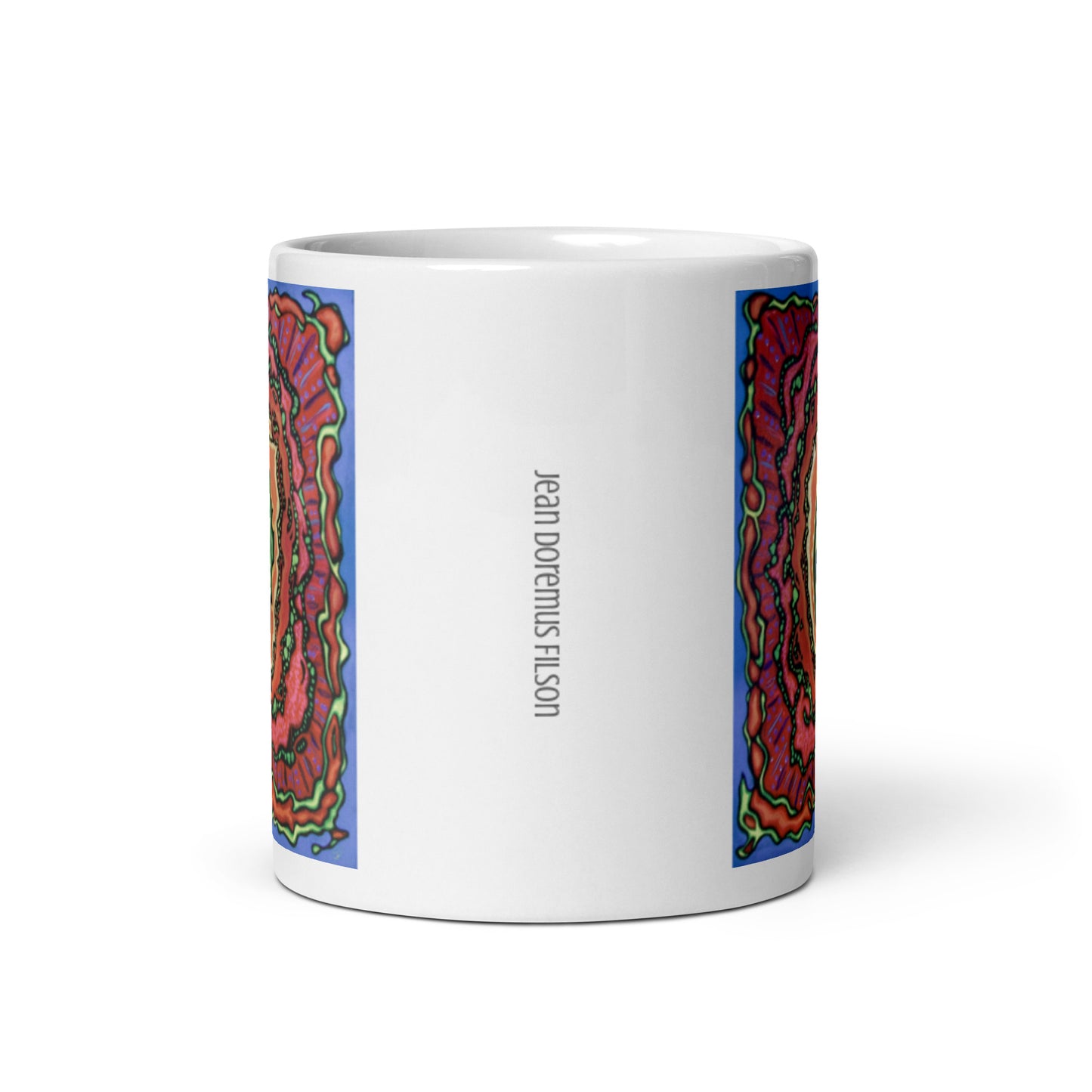 Break Down, White glossy mug