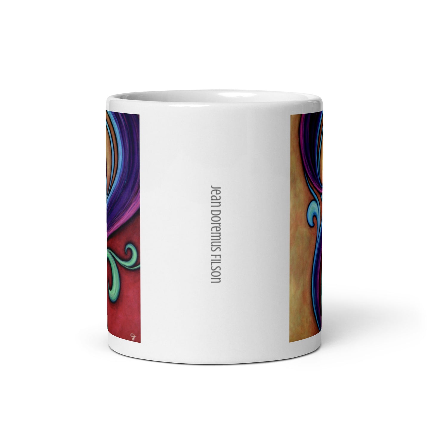 Gold to me, White glossy mug