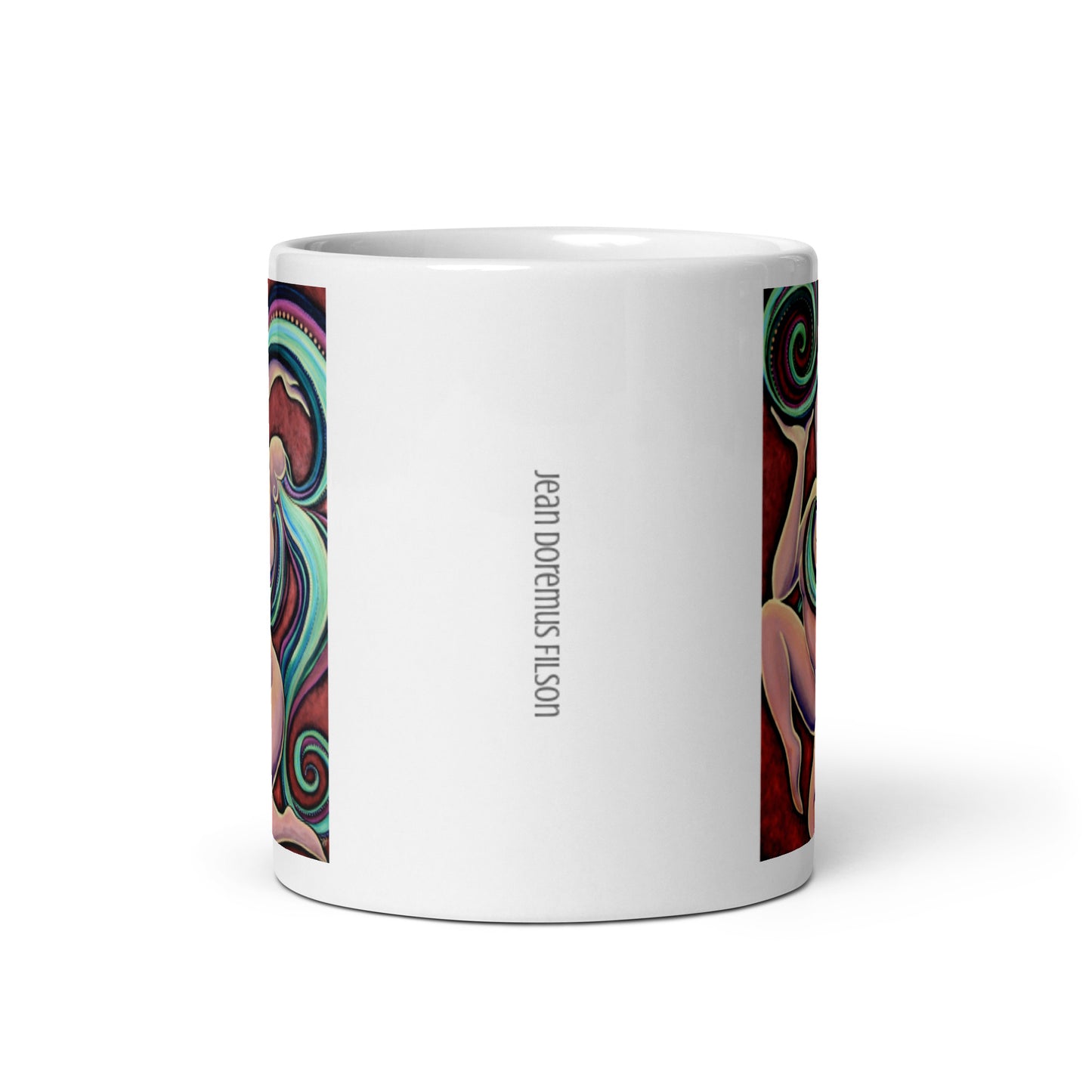 Finding Bella, White glossy mug