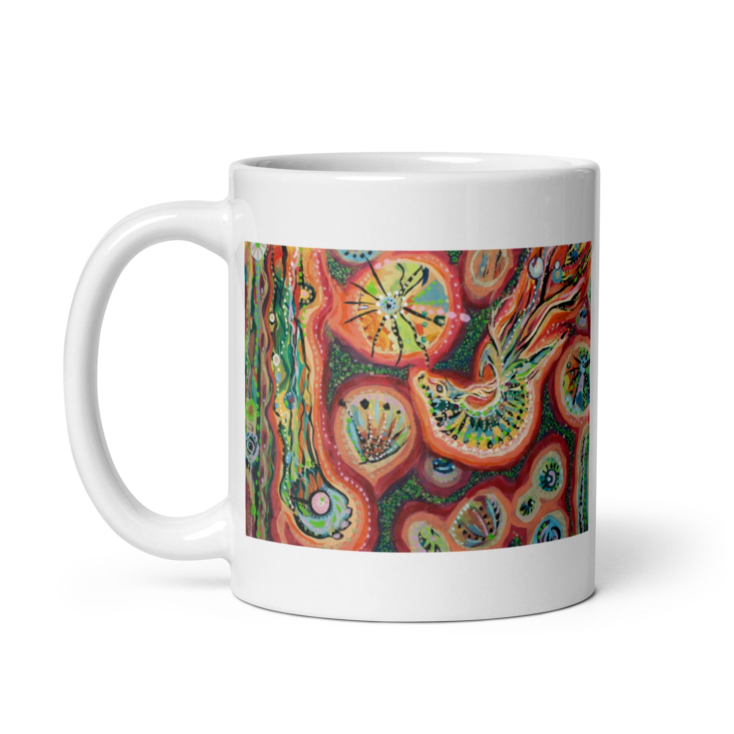 Lost in my mind, White glossy mug