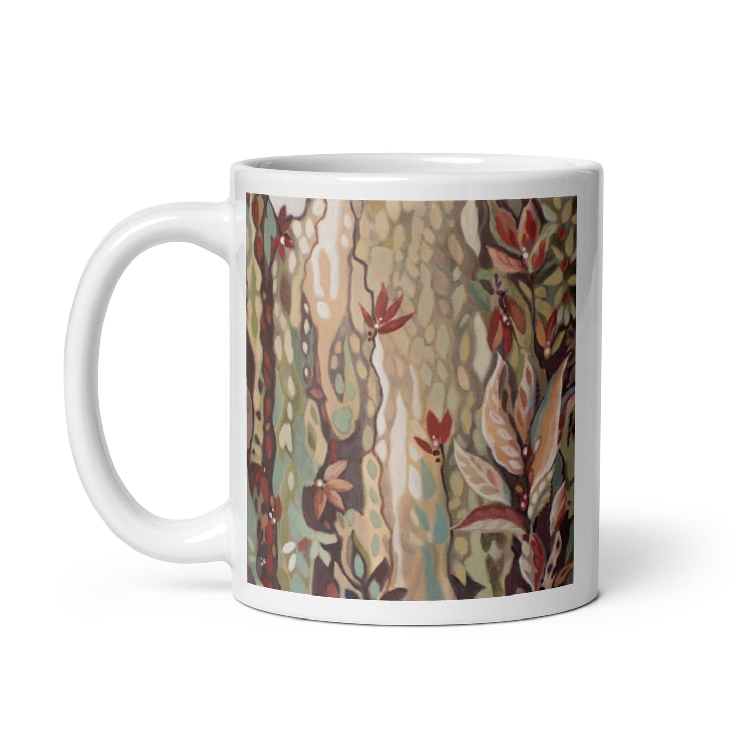 Off the Ground, White glossy mug