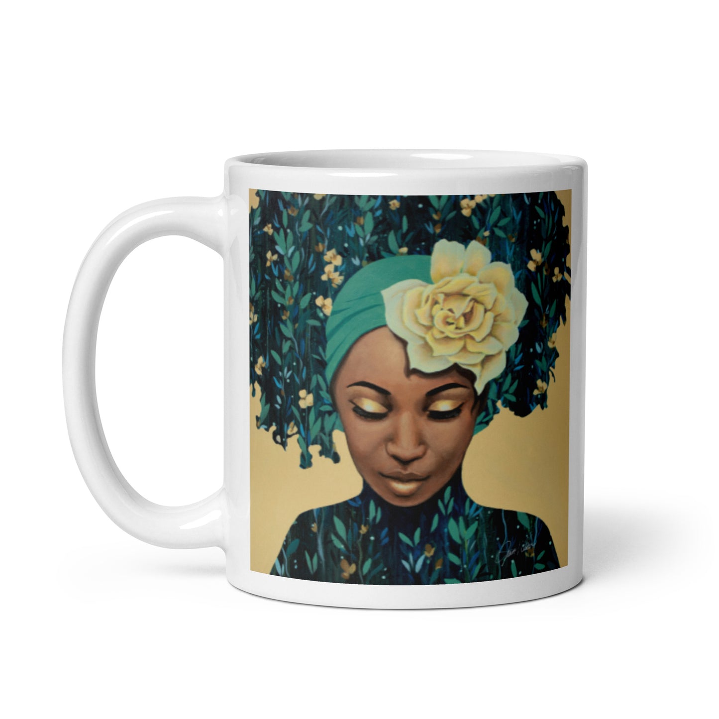 Silenced, White glossy mug