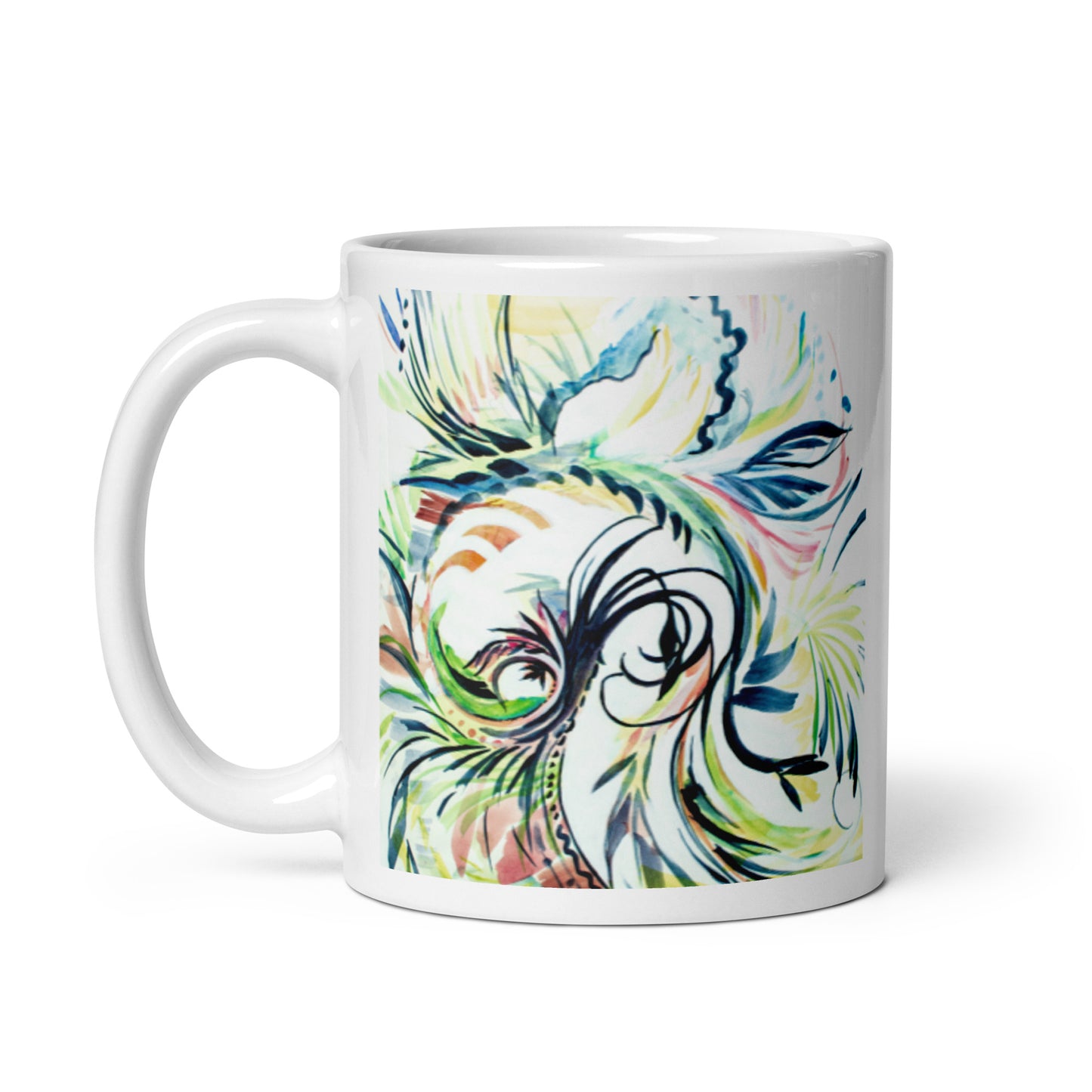 Let's Roll 1, White glossy mug