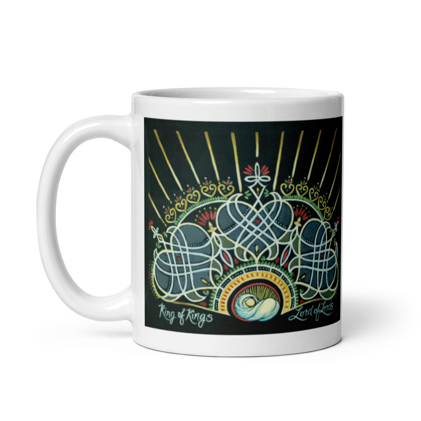 King of Kings, White glossy mug