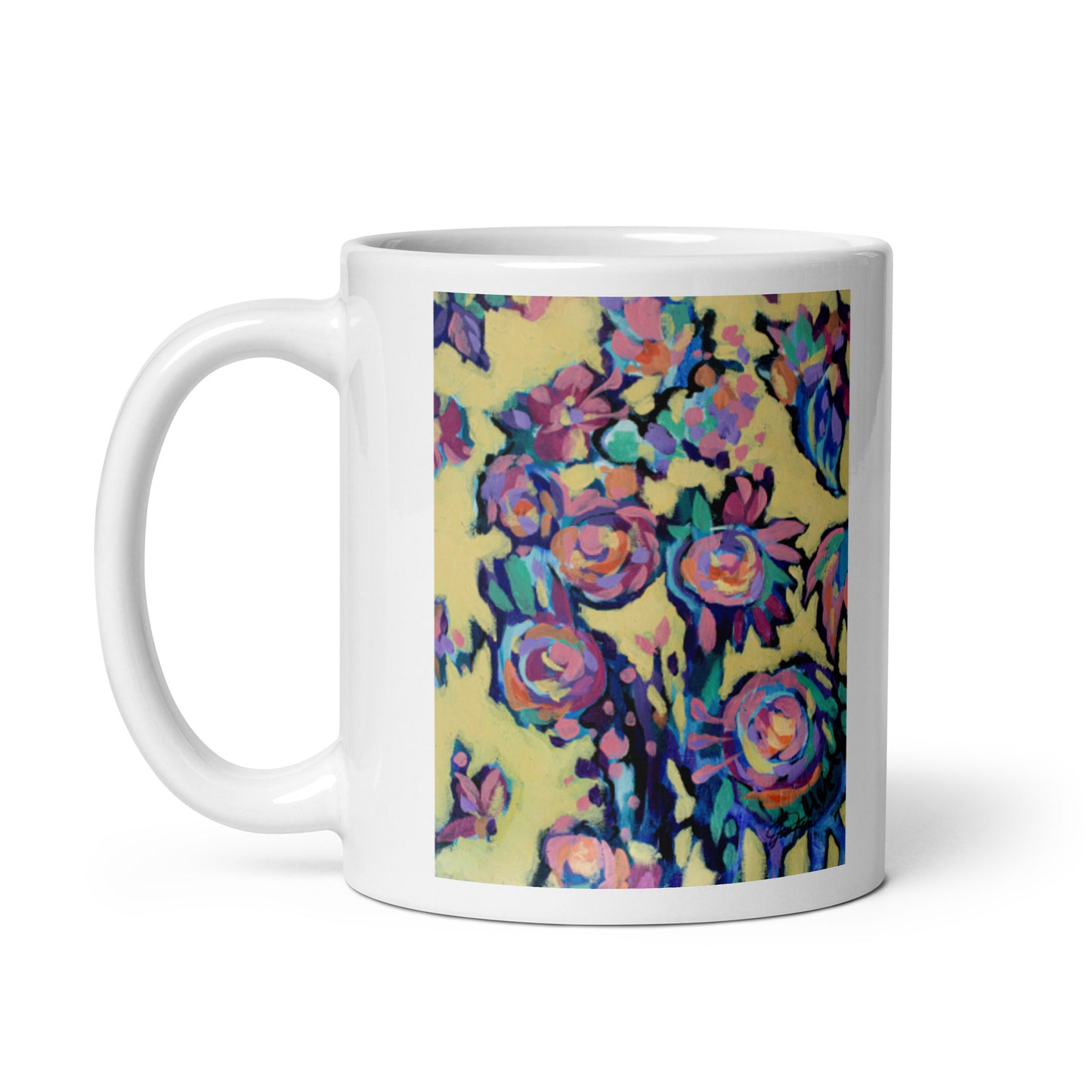 Sun Garden, White glossy mug