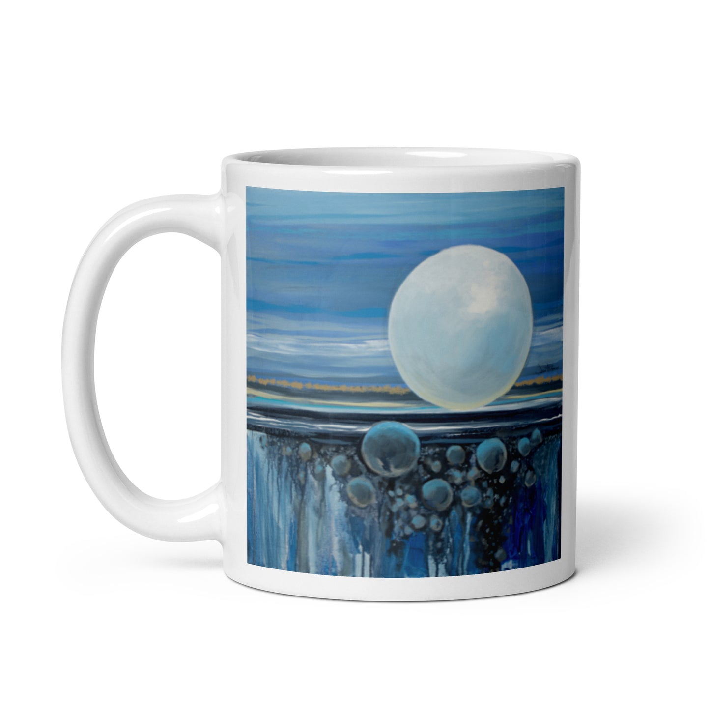 Pearl of Wisdom, White glossy mug