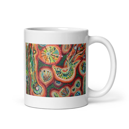 Lost in my mind, White glossy mug