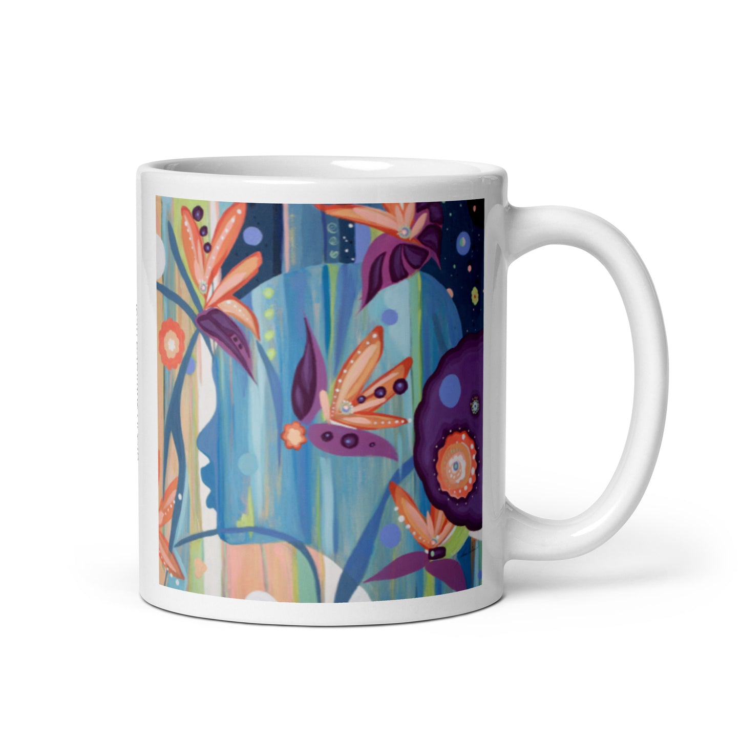 The Introvert, White glossy mug