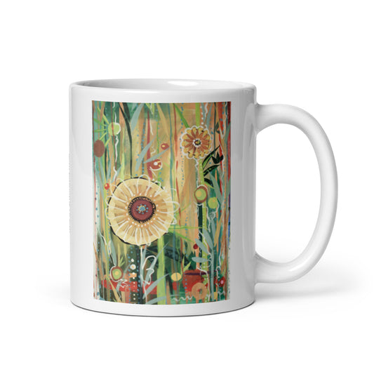Bling, White glossy mug