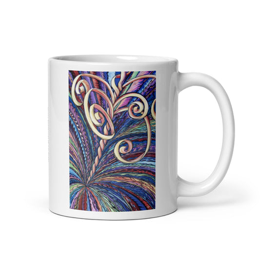 Shine, White glossy mug