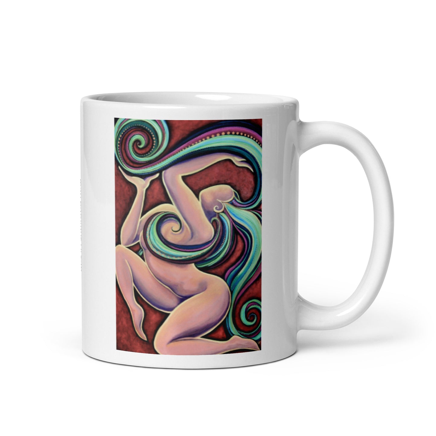 Finding Bella, White glossy mug