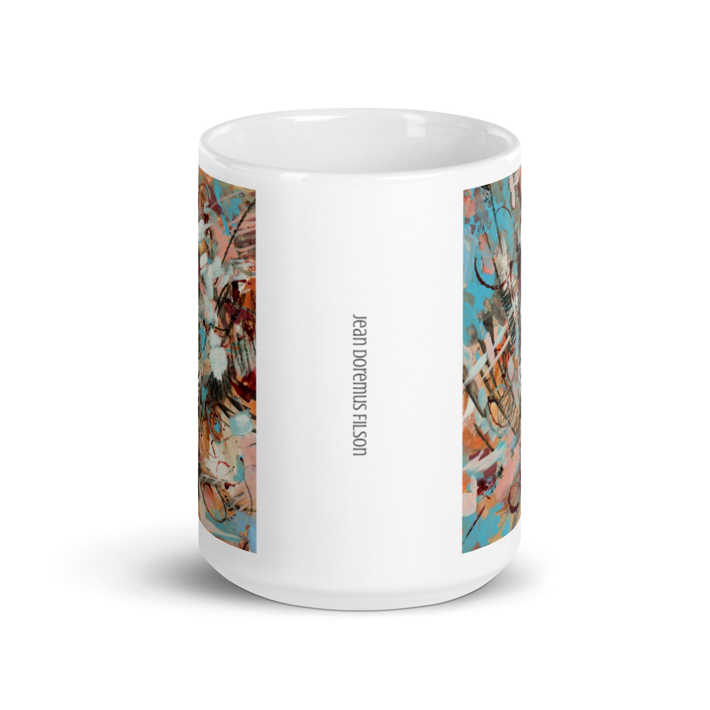 Twisted, White glossy mug