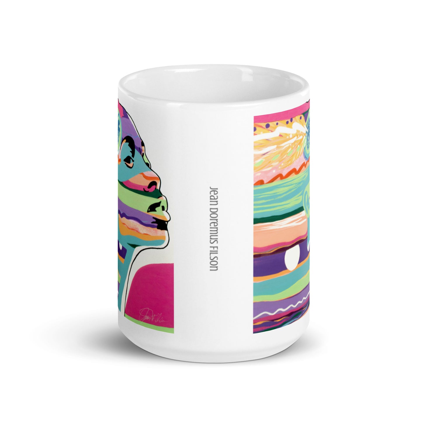 Free Spirit, White glossy mug