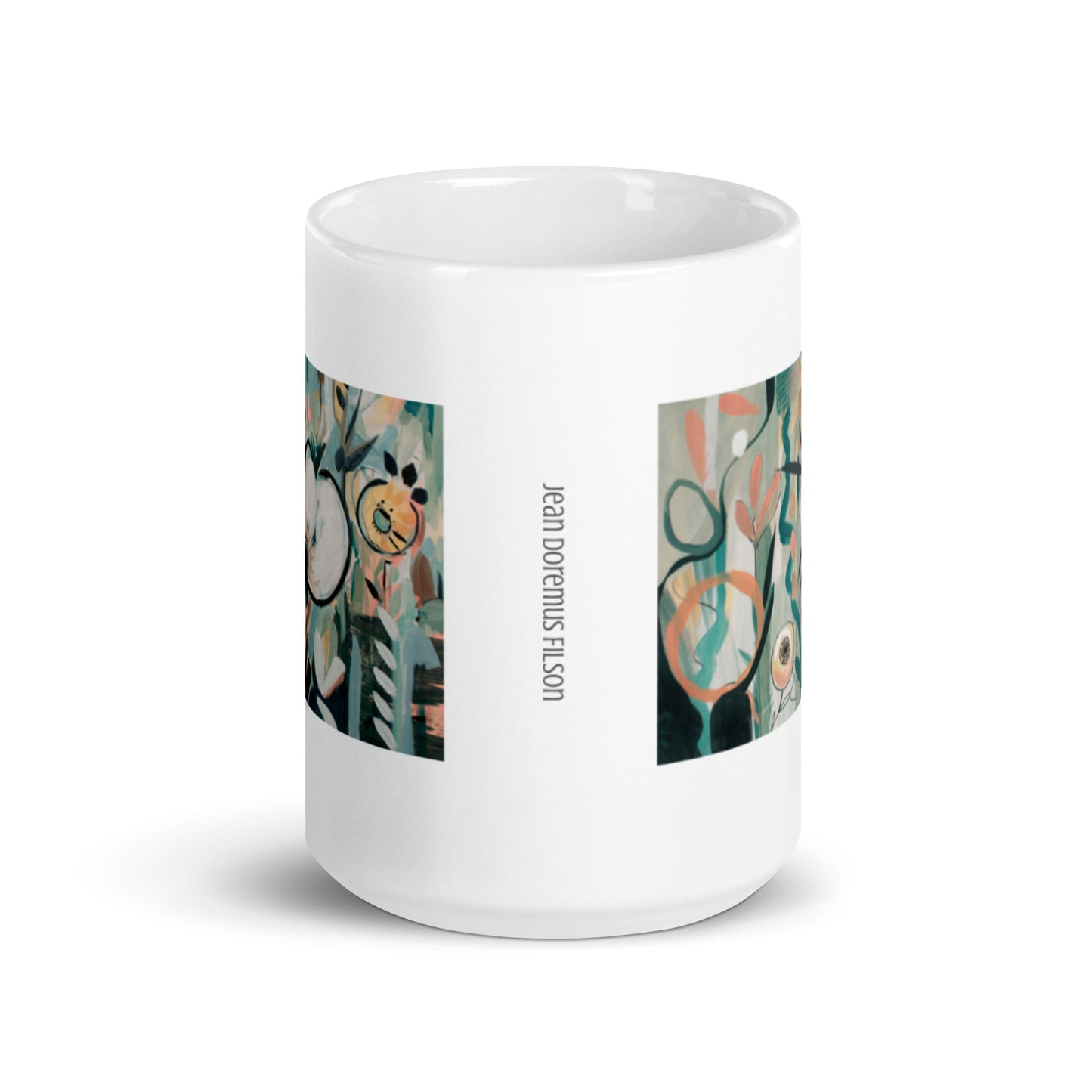 In Lieu of Flowers, White glossy mug