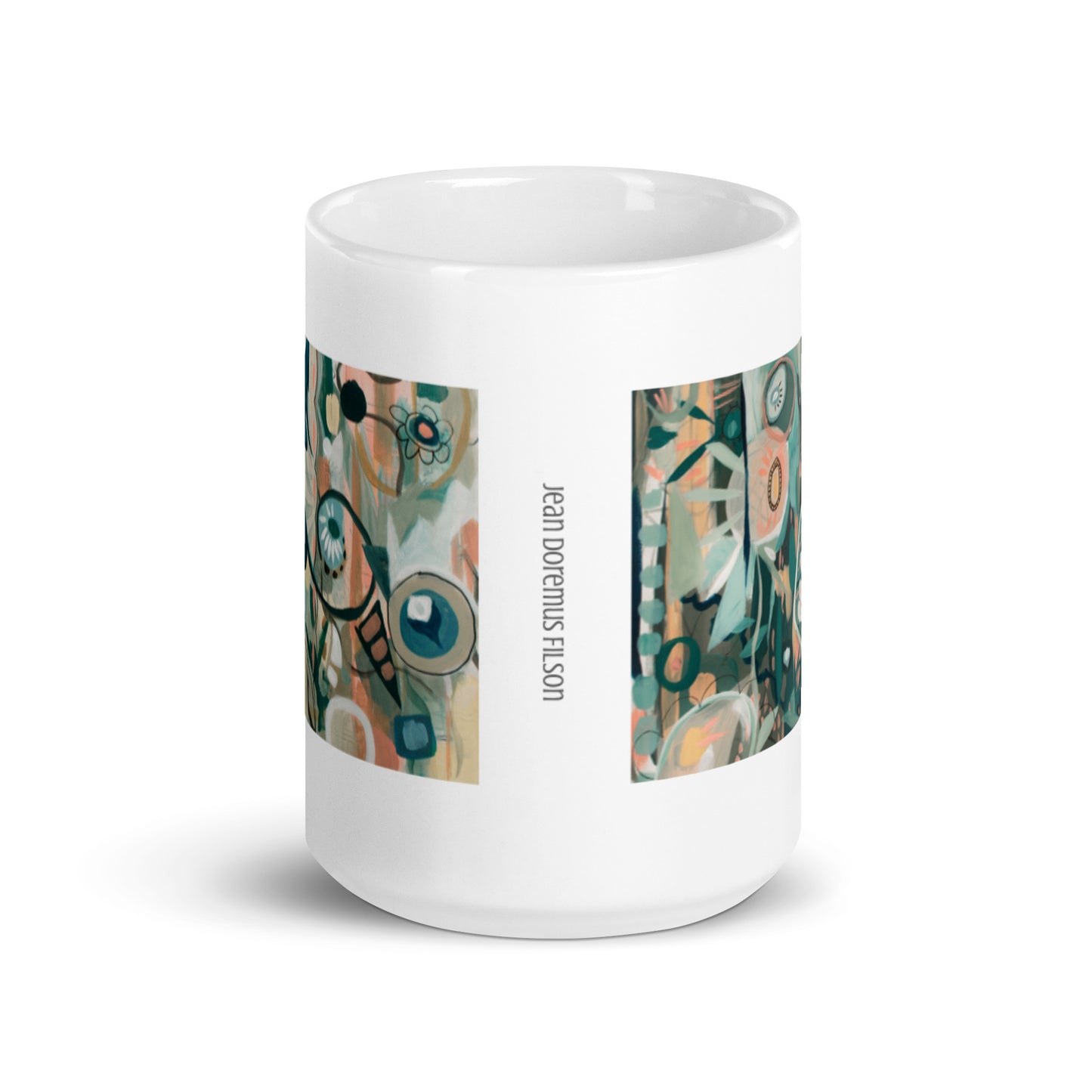 In Lieu of Flowers, 2-3 White glossy mug