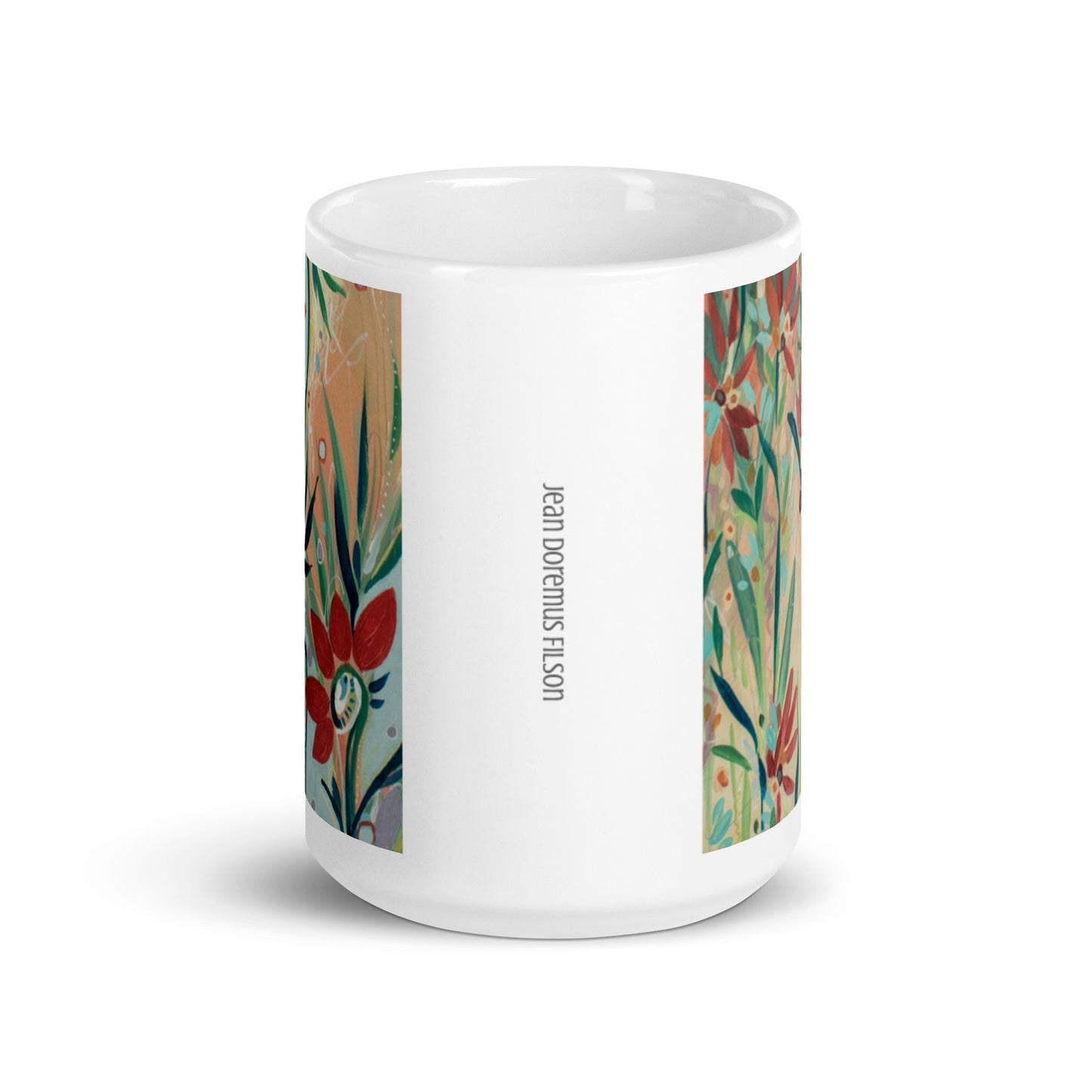 Footsteps in the Distance, 2-3 White glossy mug