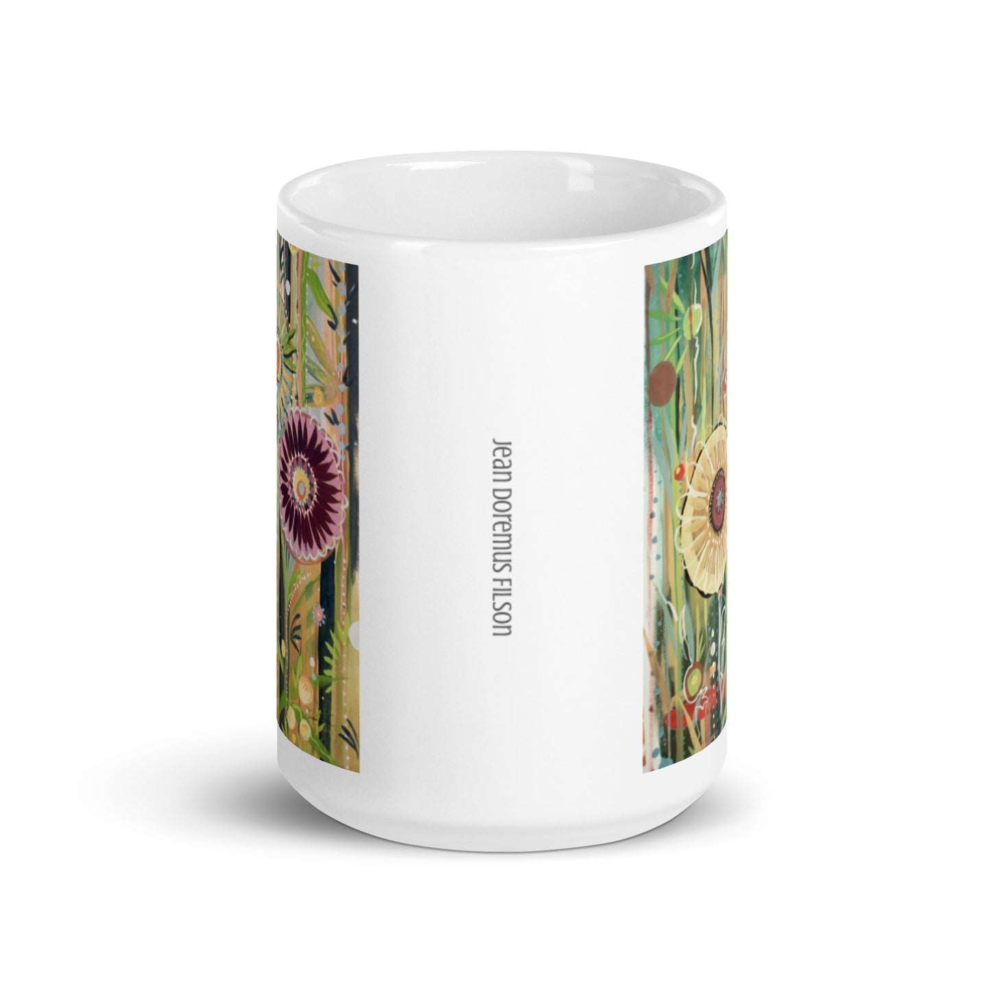 Bling, White glossy mug