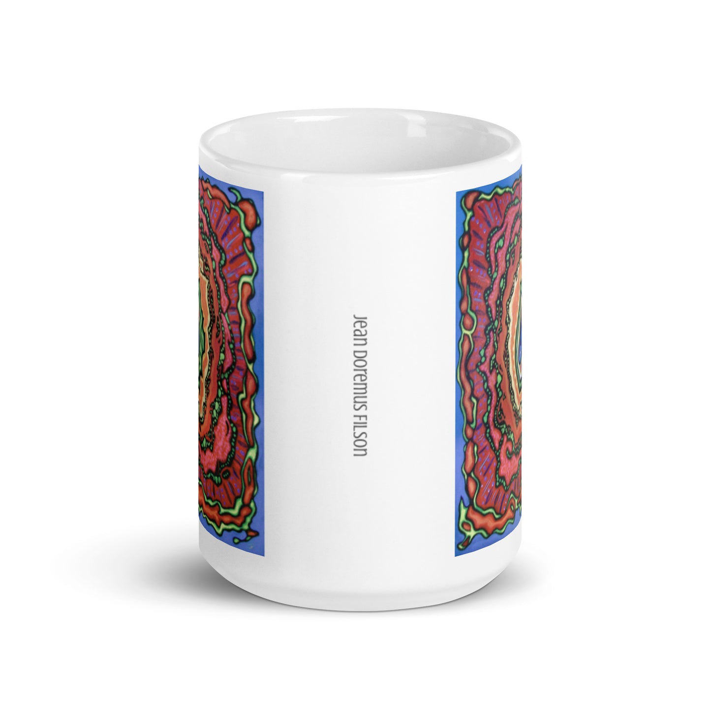 Break Down, White glossy mug
