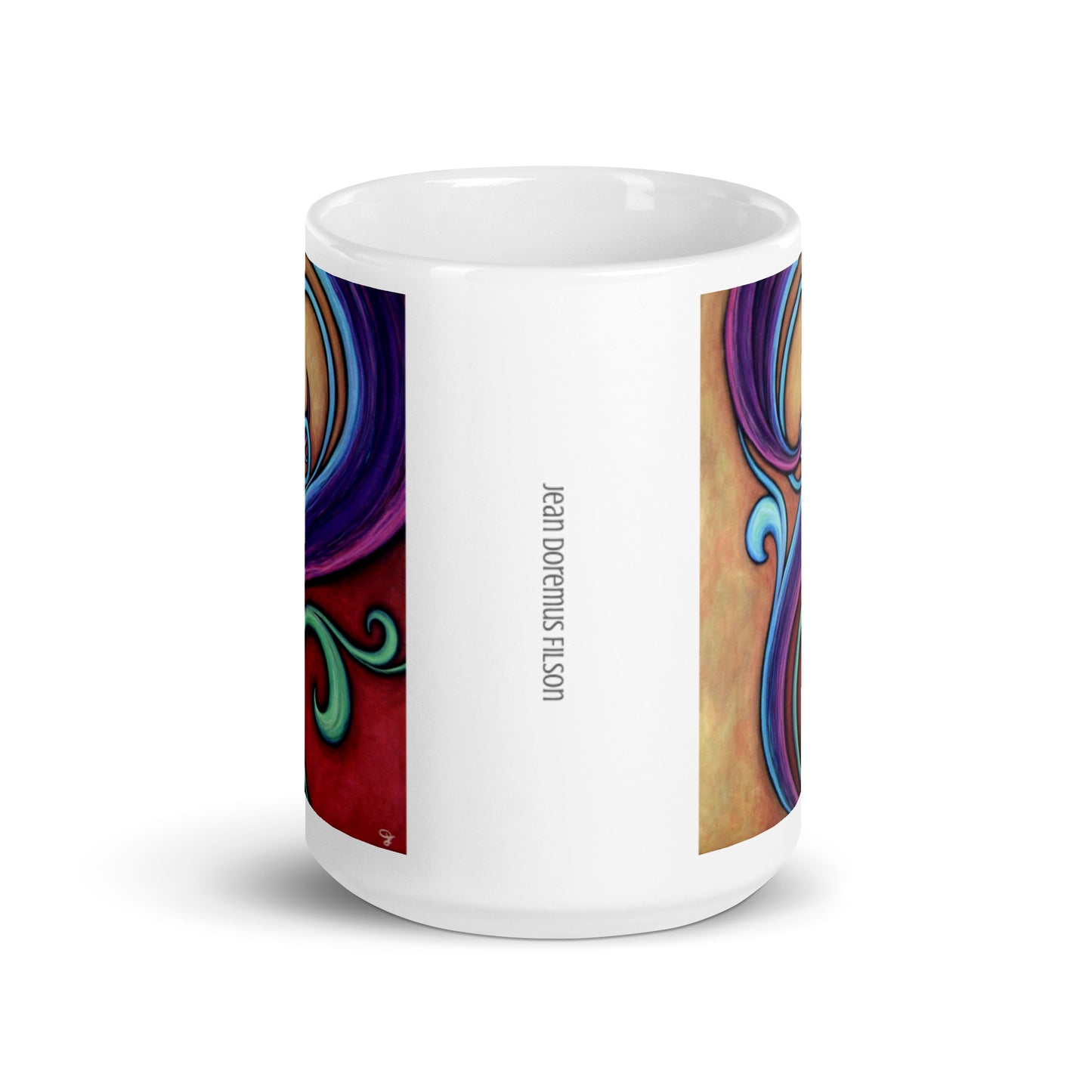 Gold to me, White glossy mug