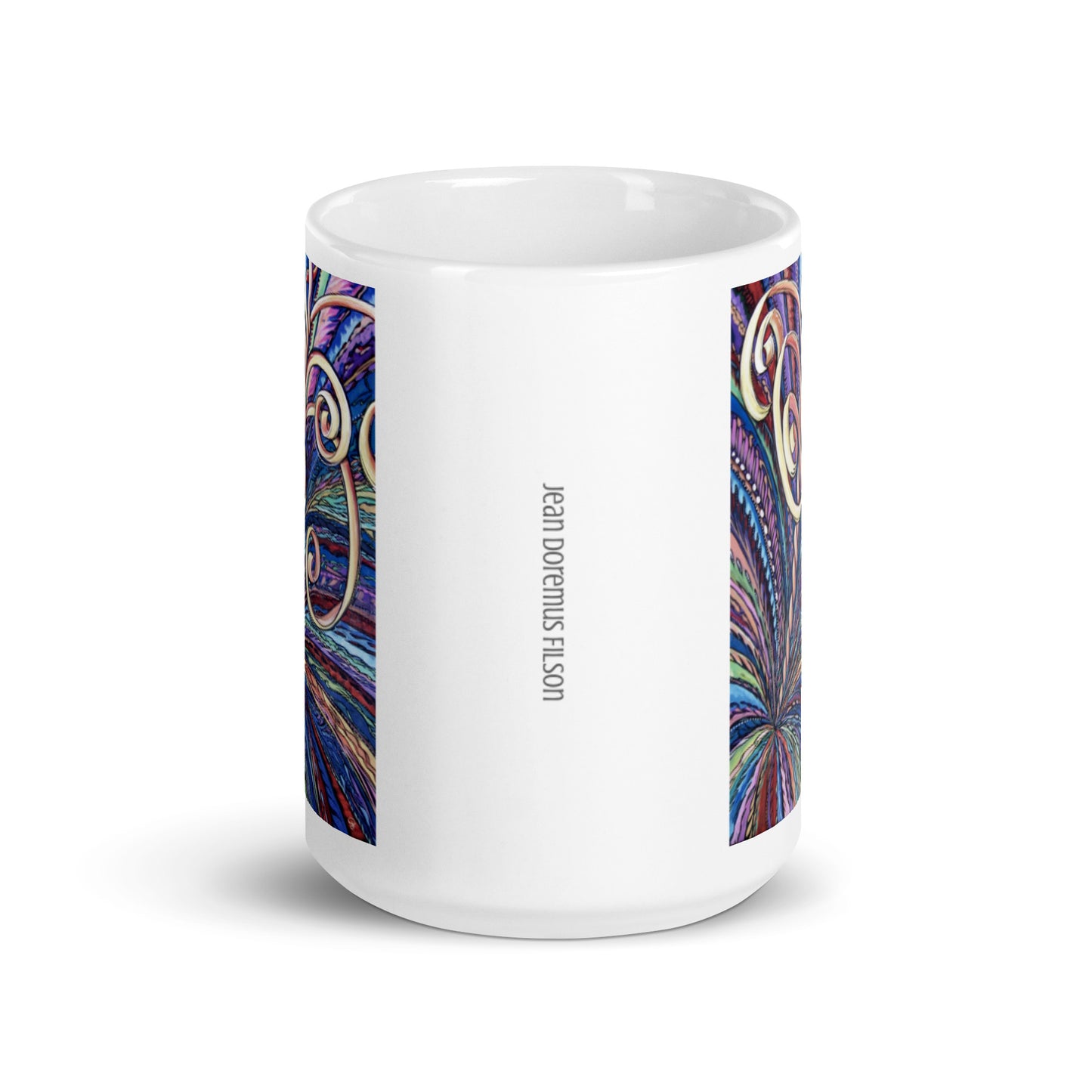 Shine, White glossy mug