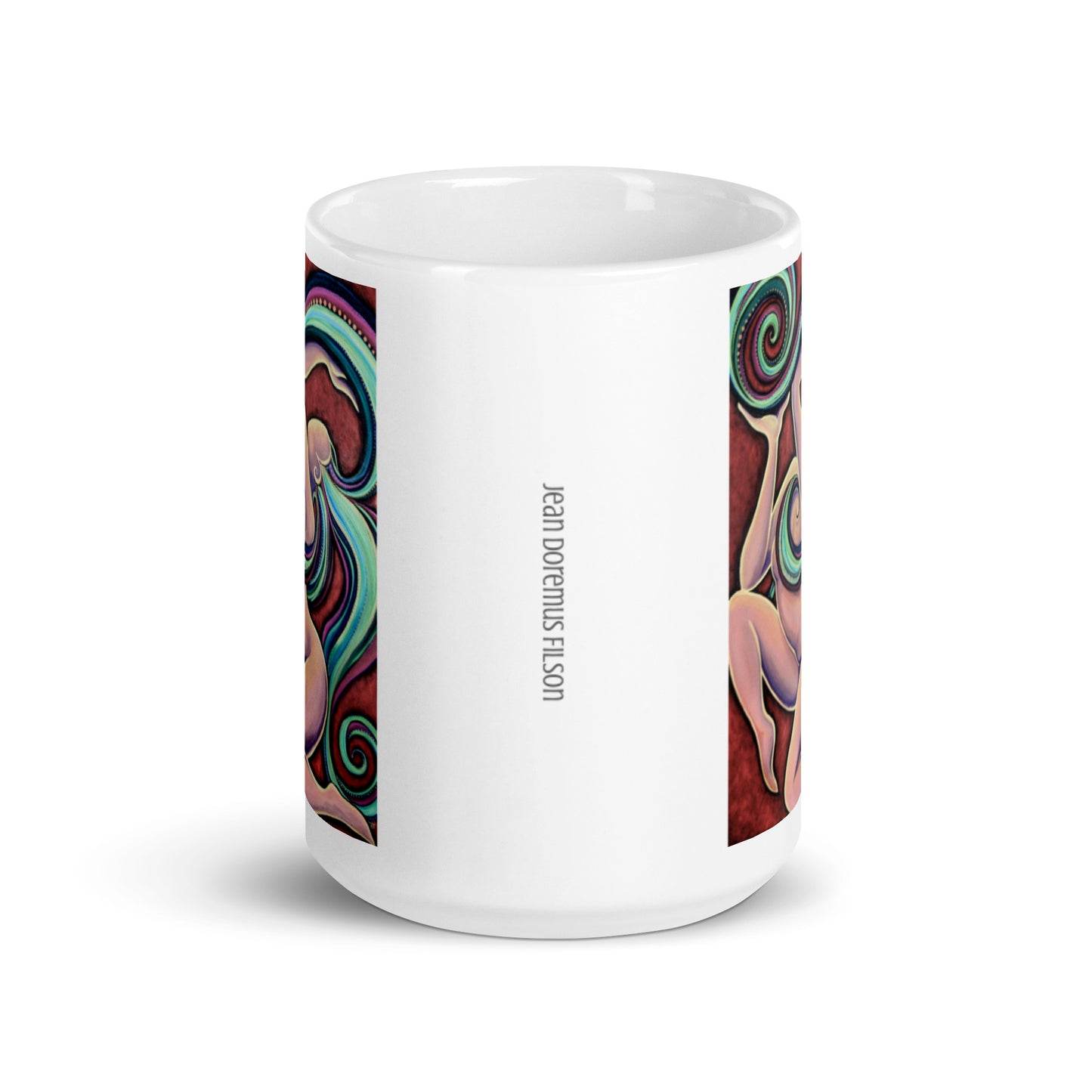 Finding Bella, White glossy mug