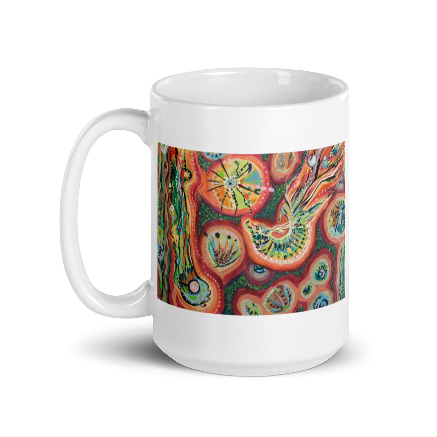 Lost in my mind, White glossy mug