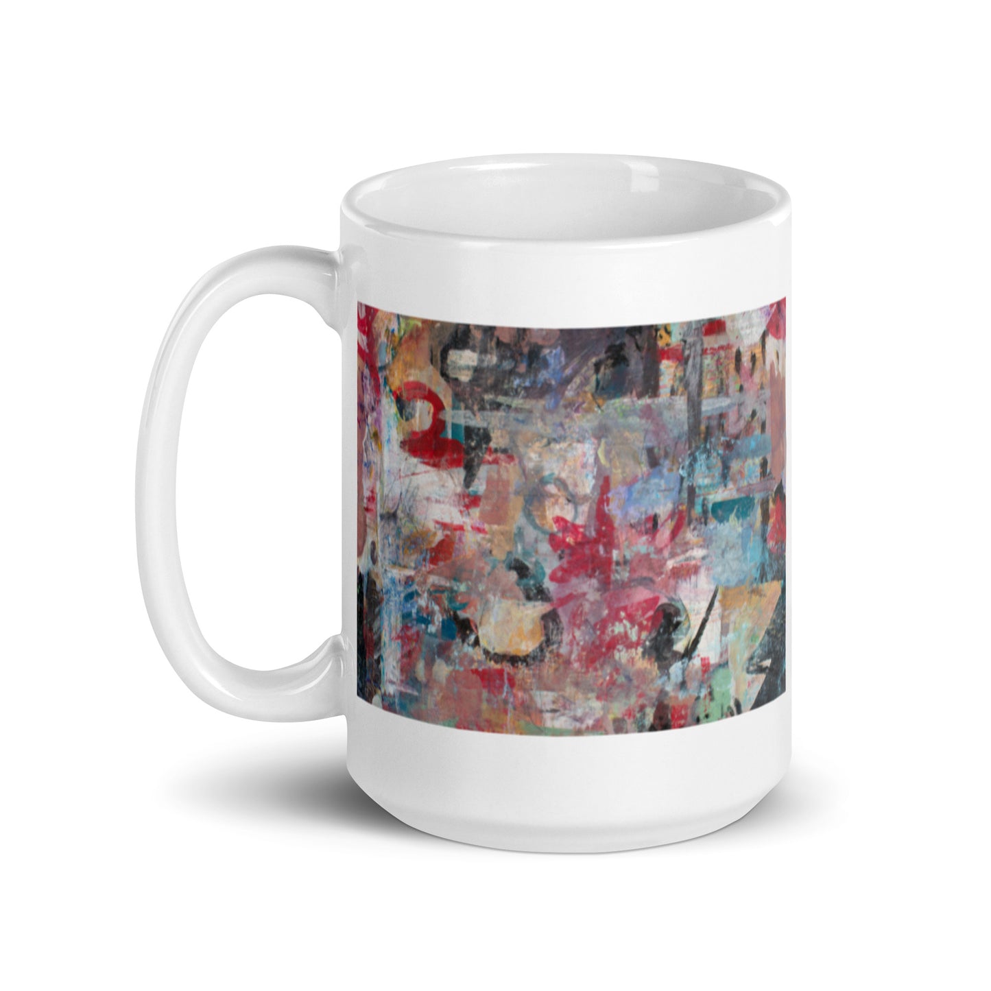 Rag Time, White glossy mug