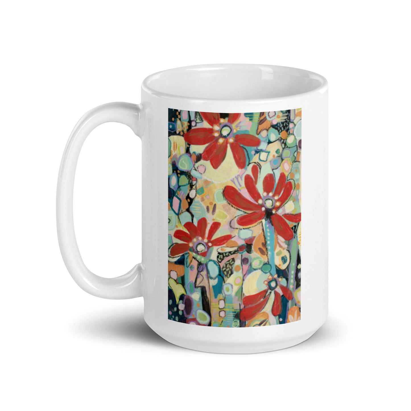 Reckless Succulent, White glossy mug