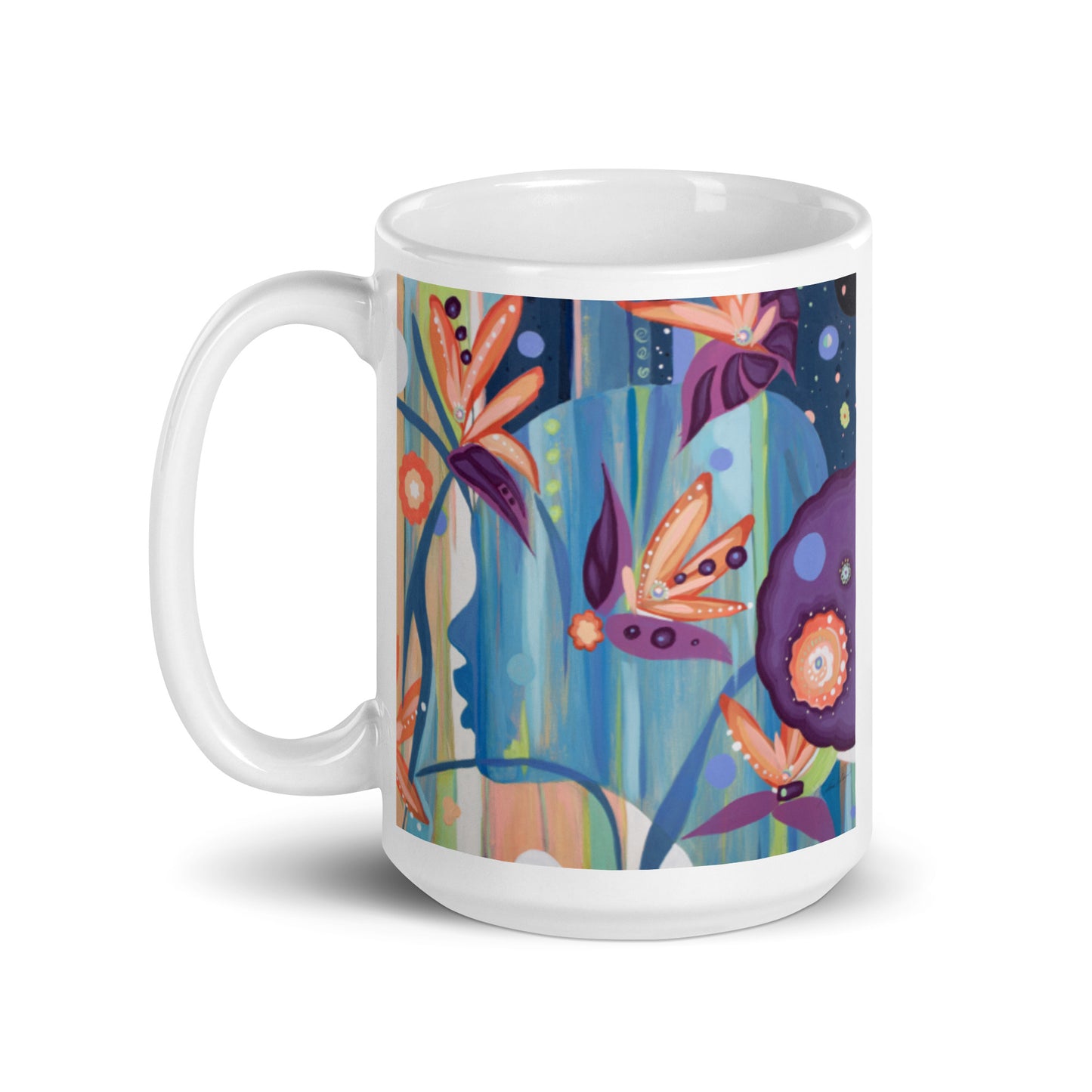 The Introvert, White glossy mug