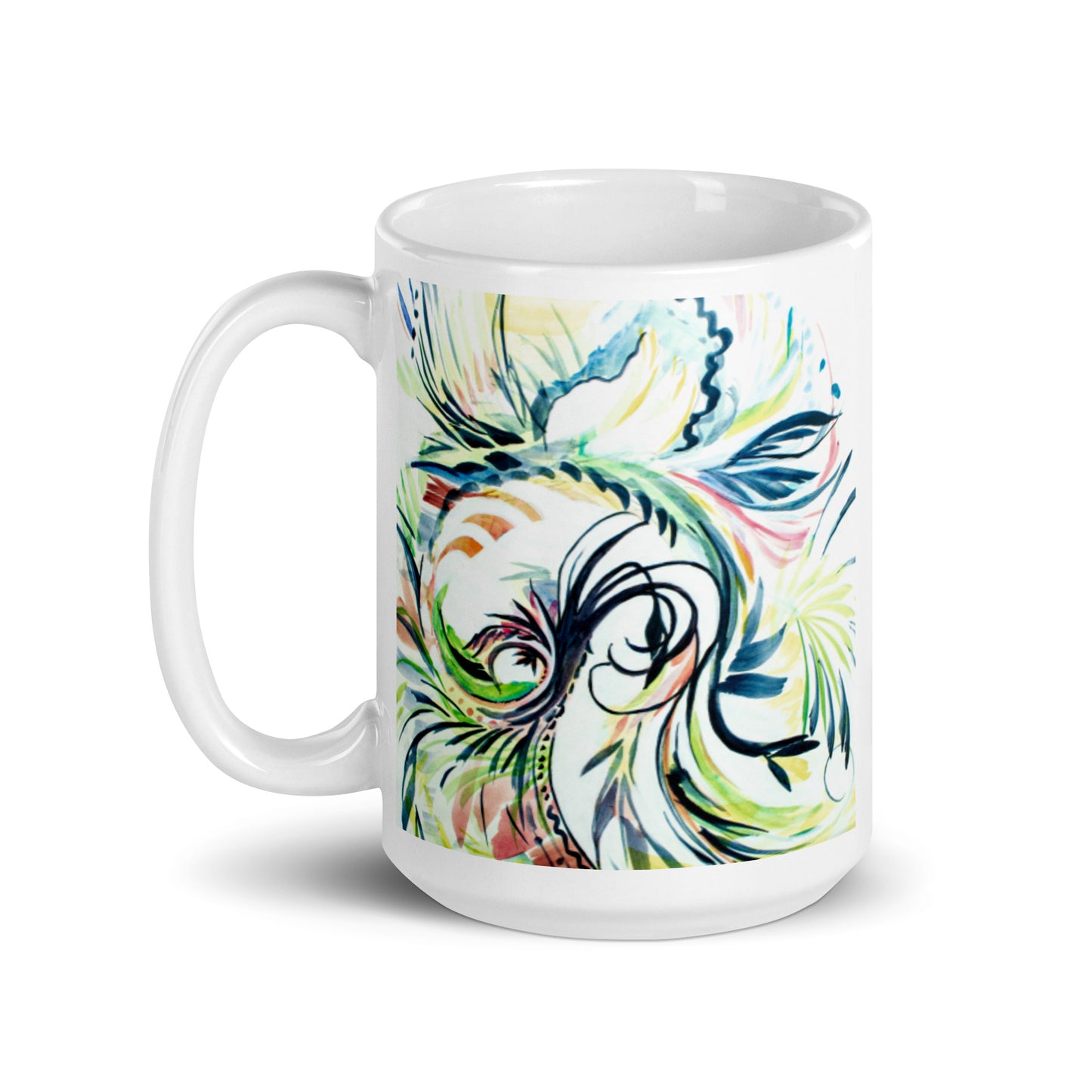 Let's Roll 1, White glossy mug