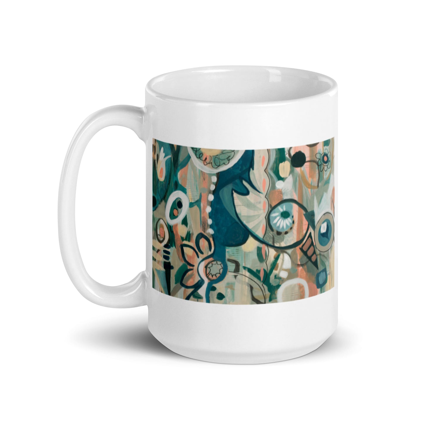 In Lieu of Flowers, 2-3 White glossy mug