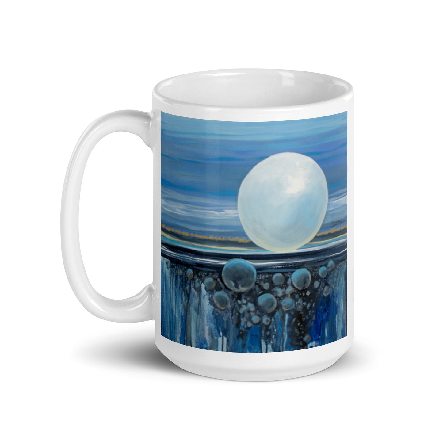 Pearl of Wisdom, White glossy mug