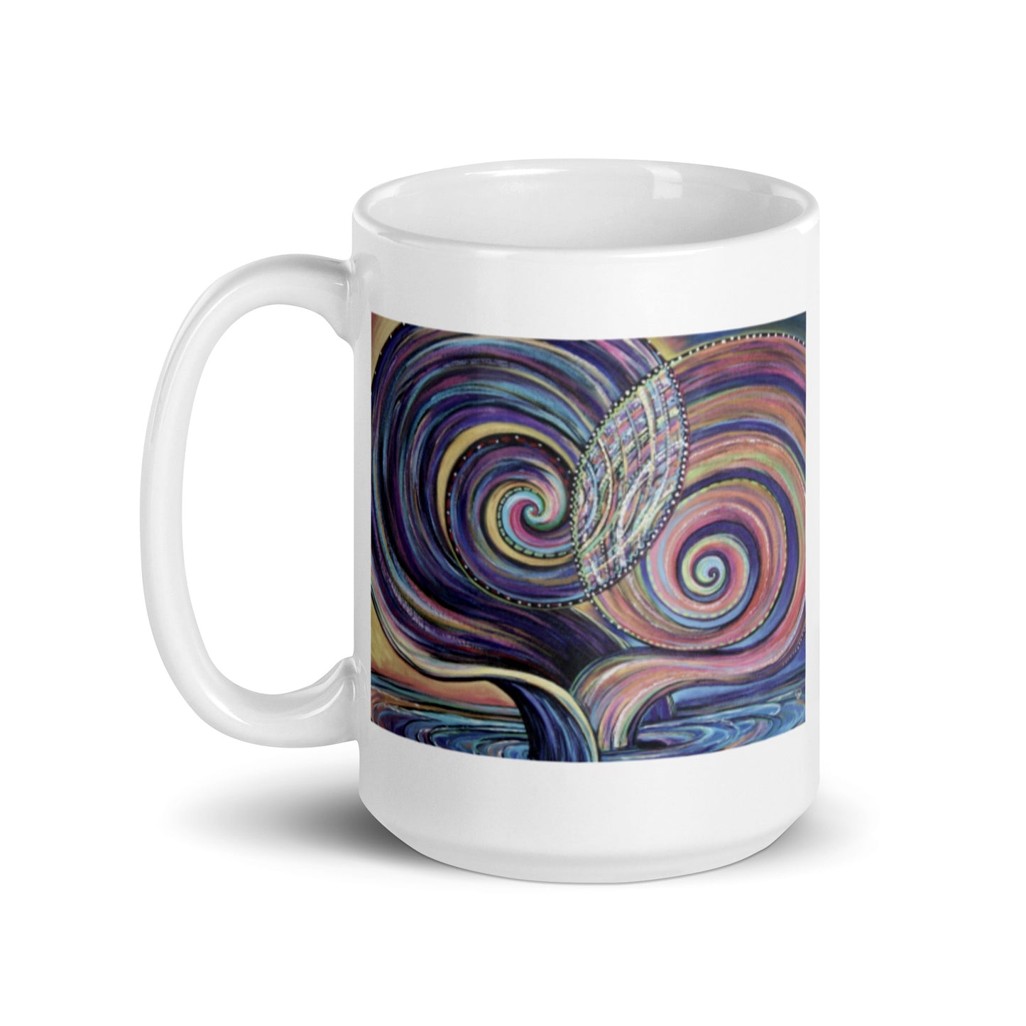 Fish, White glossy mug