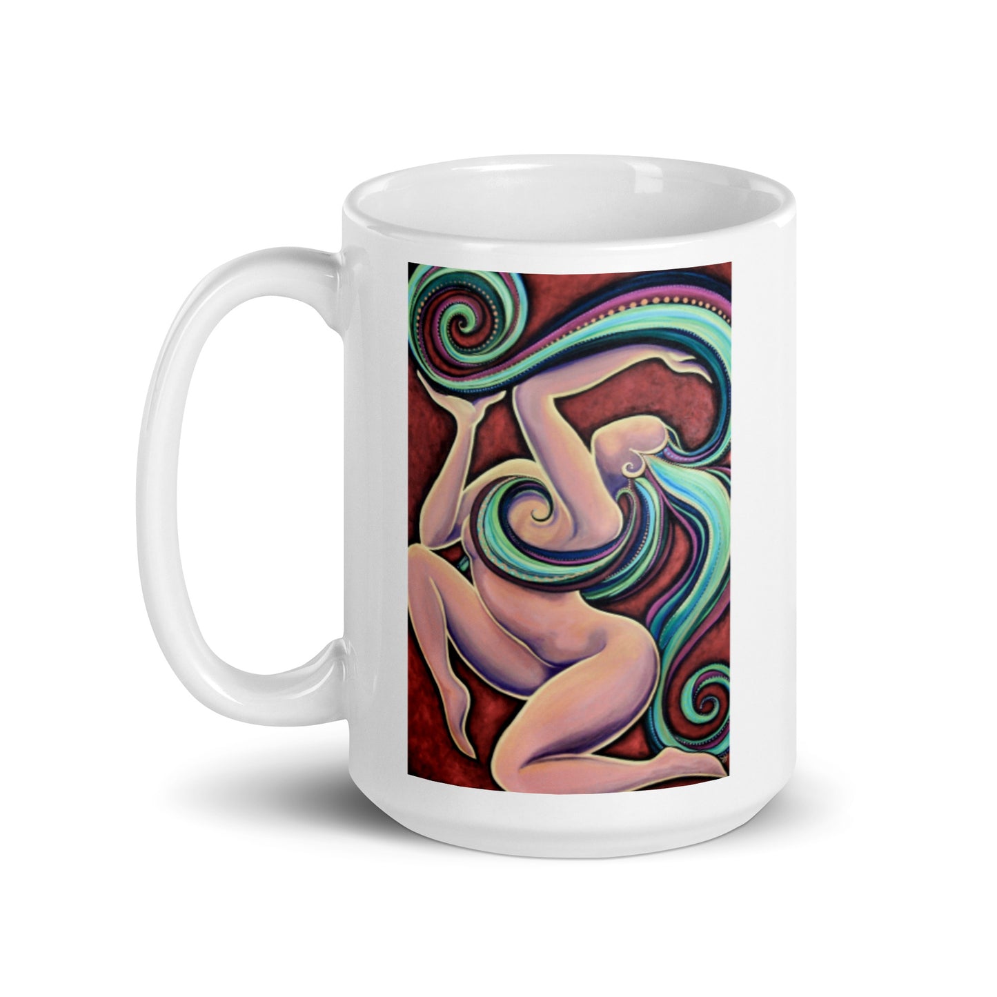 Finding Bella, White glossy mug