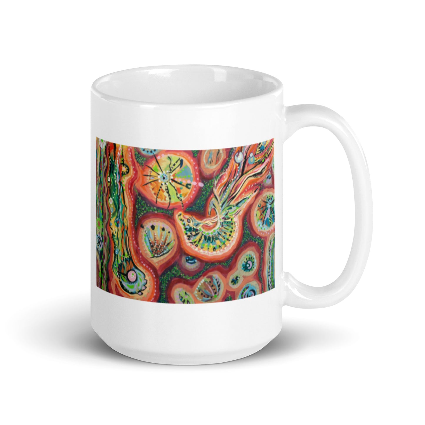 Lost in my mind, White glossy mug