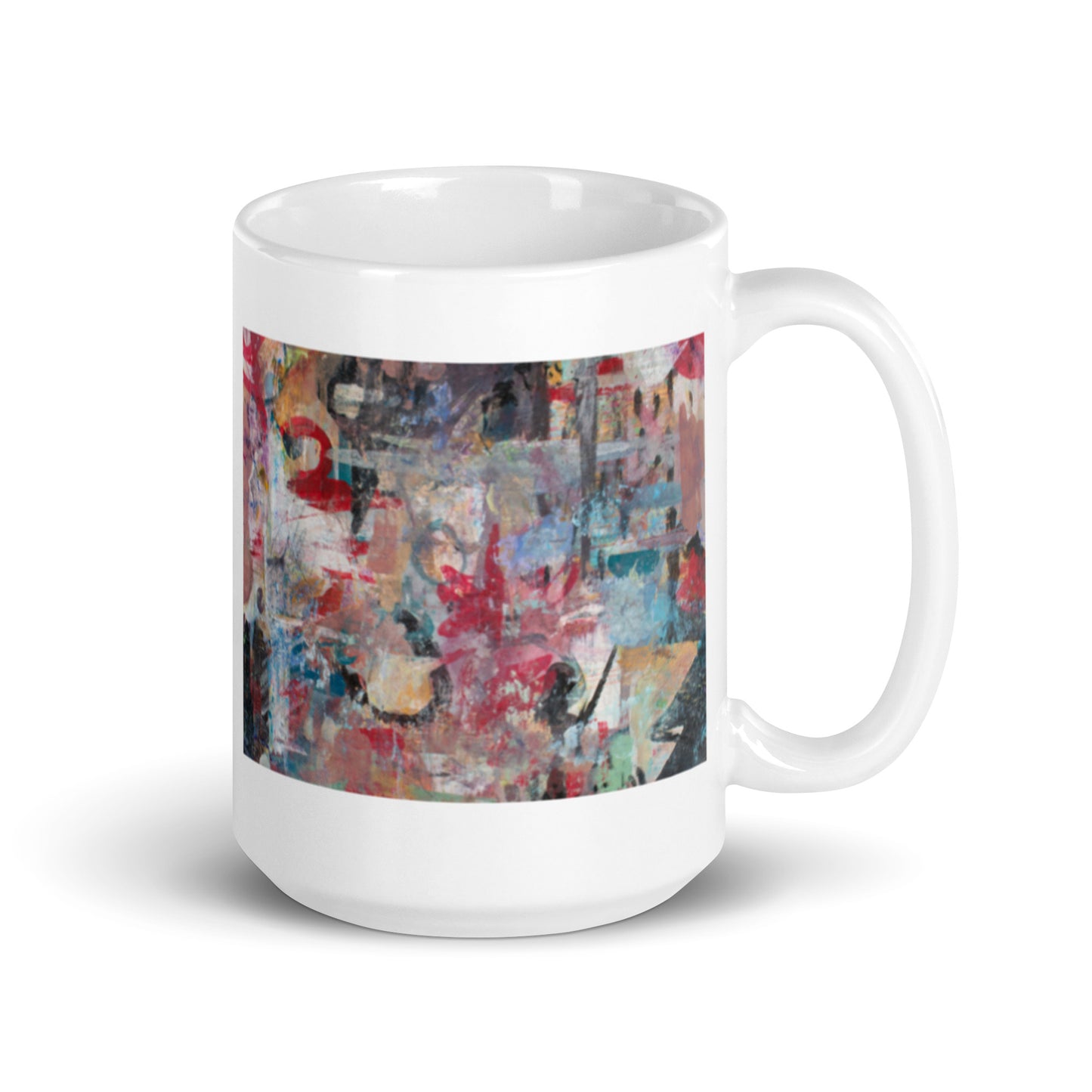 Rag Time, White glossy mug