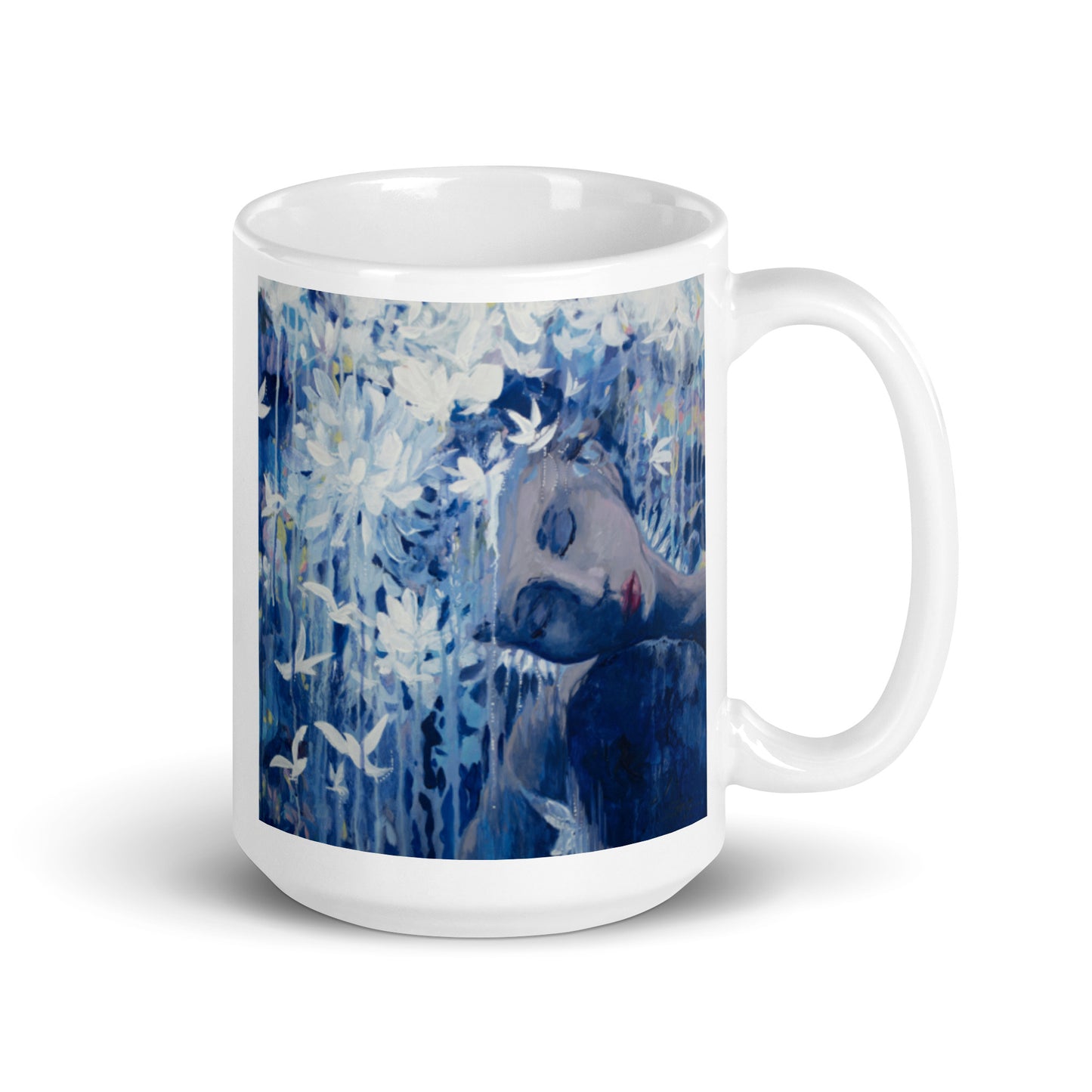 For Mama, White glossy mug